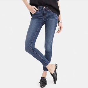 J. Crew toothpick ankle blue jeans